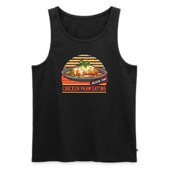 Chicken Parmesan Chicken Parm Geschenk - Männer Premium Bio Tank Top - Schwarz - Vorne - AI Model Male 178 light (178cm)
