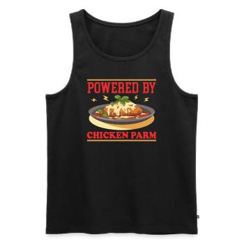 Chicken Parmesan | Chicken Parm Geschenk - Männer Premium Bio Tank Top - Schwarz - Vorne - AI Model Male 178 light (178cm)