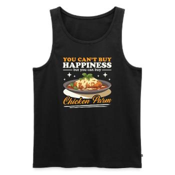 Chicken Parmesan | Chicken Parm Gifts - Men's Premium Organic Tank Top - black - Front - AI Model Male 178 light (178cm)