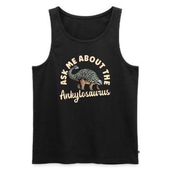 Ankylosaurus Dinosaur Ankylosaur Gift - Men's Premium Organic Tank Top - black - Front - Michal (187cm)