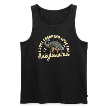 Ankylosaurus Ankylosaur Dinos Gift - Men's Premium Organic Tank Top - black - Front - Michal (187cm)