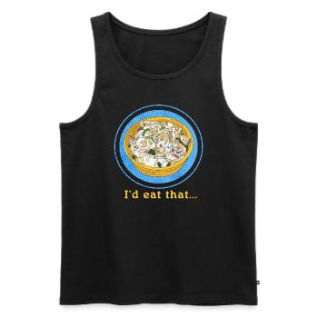 Salade de pommes de terre Cadeau de salade de pommes de terre - Débardeur bio Premium Homme - noir - Devant - Michal (187cm)