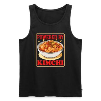 Kimchi Plat de cuisine coréenne Cadeau de kimchi - Débardeur bio Premium Homme - noir - Devant - Michal (187cm)