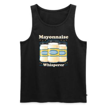 Mayonnaise Mayo Lover Gift - Men's Premium Organic Tank Top - black - Front - Michal (187cm)