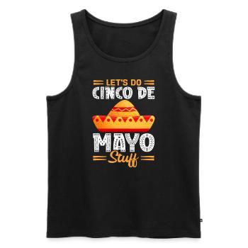 Cinco De Mayo Cadeau Fiesta Mexicain - Débardeur bio Premium Homme - noir - Devant - Michal (187cm)