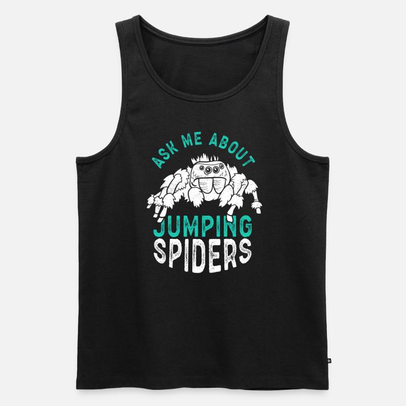 Jumping Spider Jumping Spider Gift - Men's Premium Organic Tank Top - black