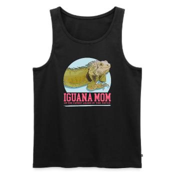 Leguan Mom Eidechse Leguane Geschenk - Männer Premium Bio Tank Top - Schwarz - Vorne - AI Model Male 178 light (178cm)