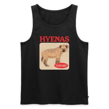 Hyena Spotted Hyena Hyena Gift - Men's Premium Organic Tank Top - black - Front - AI Model Male 178 light (178cm)