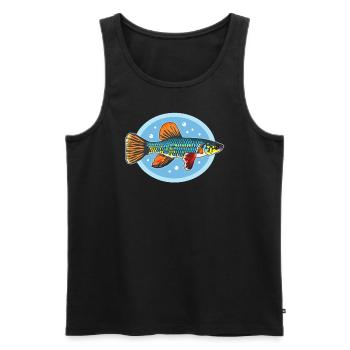 Killifish Egg-laying Toothcarp Fish Gifts - Men's Premium Organic Tank Top - black - Front - Michal (187cm)