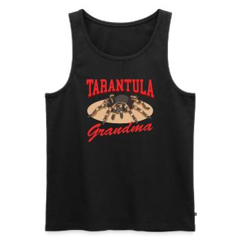 Tarantulas Granny Tarantula Spider Gift - Men's Premium Organic Tank Top - black - Front - Michal (187cm)