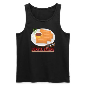 Lumpia Spring Roll Loempia Gift - Men's Premium Organic Tank Top - black - Front - AI Model Male 178 light (178cm)