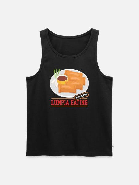 Lumpia Spring Roll Loempia Gift - Men's Premium Organic Tank Top - black