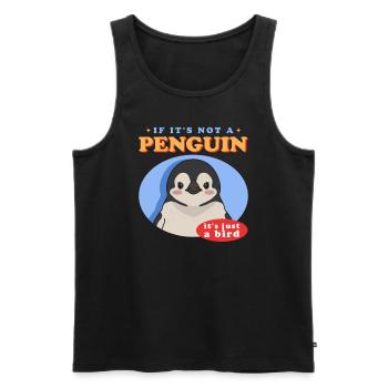 Pinguin Baby Pinguine Geschenk - Männer Premium Bio Tank Top - Schwarz - Vorne - Michal (187cm)
