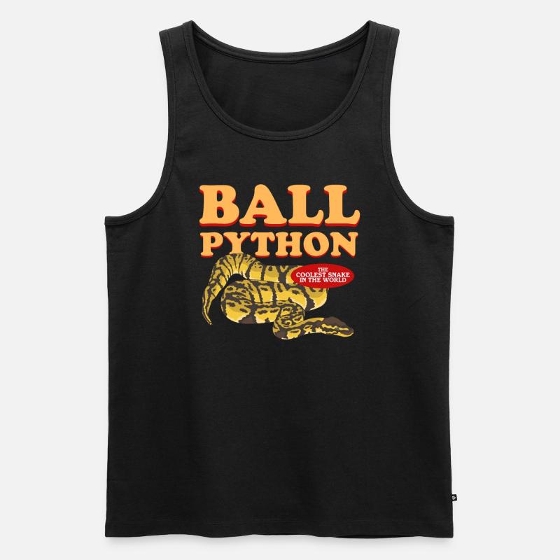 King Python Python Snakes Gift - Men's Premium Organic Tank Top - black