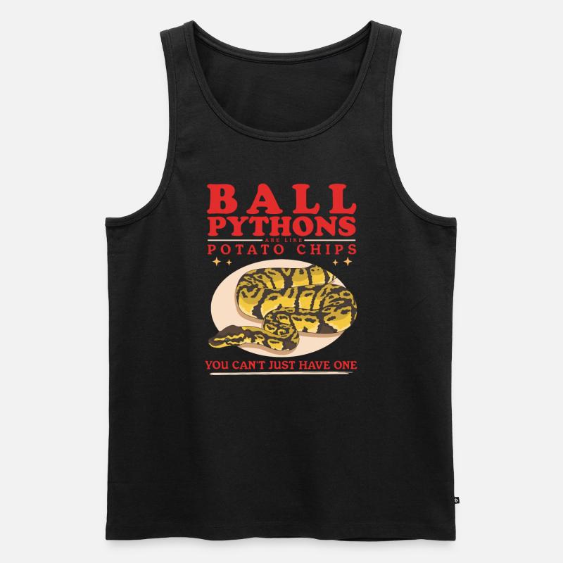 Königspython Python Schlangen Geschenke - Männer Premium Bio Tank Top - Schwarz