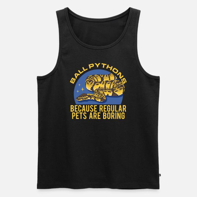Königspython Schlangen Python Geschenk - Männer Premium Bio Tank Top - Schwarz