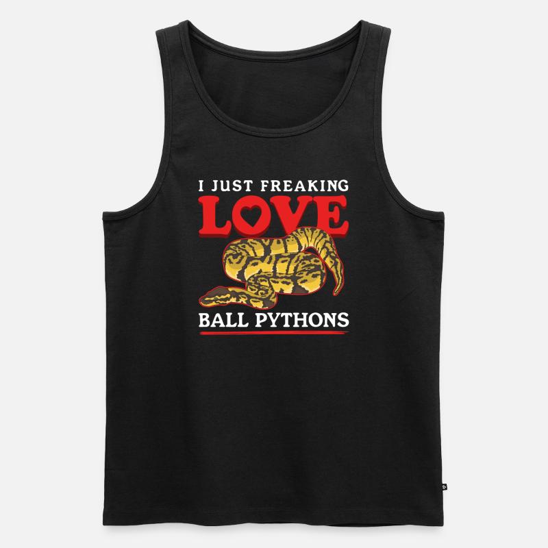 Königspython Schlangen Python Geschenke - Männer Premium Bio Tank Top - Schwarz