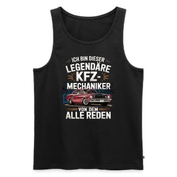 Je suis ce mécanicien automobile légendaire de la - Débardeur bio Premium Homme - noir - Devant - Michal (187cm)