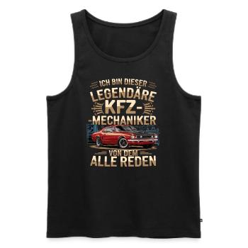 Ich Bin Dieser Legendäre KFZ-Mechaniker - Männer Premium Bio Tank Top - Schwarz - Vorne - Michal (187cm)