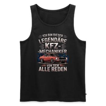 Ich Bin Dieser Legendäre KFZ-Mechaniker - Männer Premium Bio Tank Top - Schwarz - Vorne - Michal (187cm)