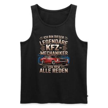 Ich Bin Dieser Legendäre KFZ-Mechaniker - Männer Premium Bio Tank Top - Schwarz - Vorne - Michal (187cm)