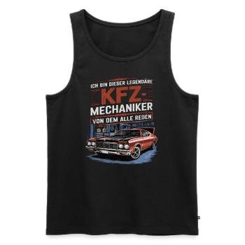 Ich Bin Dieser Legendäre KFZ-Mechaniker - Männer Premium Bio Tank Top - Schwarz - Vorne - Michal (187cm)