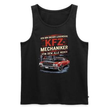 Ich Bin Dieser Legendäre KFZ-Mechaniker - Männer Premium Bio Tank Top - Schwarz - Vorne - Michal (187cm)