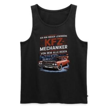 Ich Bin Dieser Legendäre KFZ-Mechaniker - Männer Premium Bio Tank Top - Schwarz - Vorne - Michal (187cm)