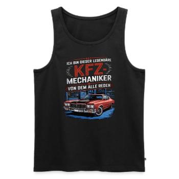 Ich Bin Dieser Legendäre KFZ-Mechaniker - Männer Premium Bio Tank Top - Schwarz - Vorne - Michal (187cm)