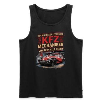 Ich Bin Dieser Legendäre KFZ-Mechaniker - Männer Premium Bio Tank Top - Schwarz - Vorne - Michal (187cm)