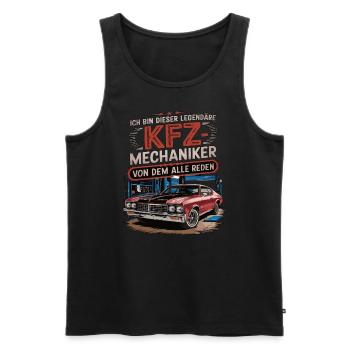 Ich Bin Dieser Legendäre KFZ-Mechaniker - Männer Premium Bio Tank Top - Schwarz - Vorne - Michal (187cm)