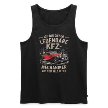 Ich Bin Dieser Legendäre KFZ-Mechaniker - Männer Premium Bio Tank Top - Schwarz - Vorne - Michal (187cm)