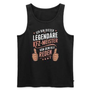 Ich Bin Dieser Legendäre KFZ-Meister - Männer Premium Bio Tank Top - Schwarz - Vorne - Michal (187cm)