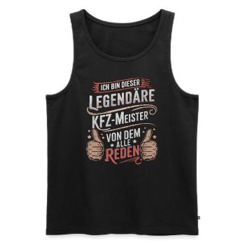 Ich Bin Dieser Legendäre KFZ-Meister - Männer Premium Bio Tank Top - Schwarz - Vorne - Michal (187cm)