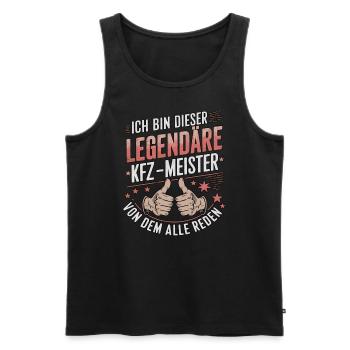 Ich Bin Dieser Legendäre KFZ-Meister - Männer Premium Bio Tank Top - Schwarz - Vorne - Michal (187cm)