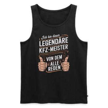 Ich Bin Dieser Legendäre KFZ-Meister - Männer Premium Bio Tank Top - Schwarz - Vorne - Michal (187cm)