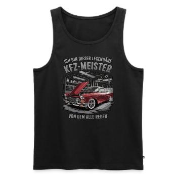 Ich Bin Dieser Legendäre KFZ-Meister - Männer Premium Bio Tank Top - Schwarz - Vorne - Michal (187cm)