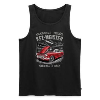 Ich Bin Dieser Legendäre KFZ-Meister - Männer Premium Bio Tank Top - Schwarz - Vorne - Michal (187cm)