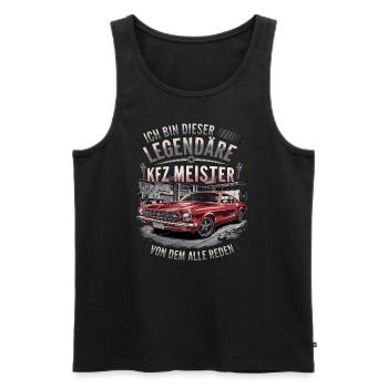 Ich Bin Dieser Legendäre KFZ-Meister - Männer Premium Bio Tank Top - Schwarz - Vorne - Michal (187cm)