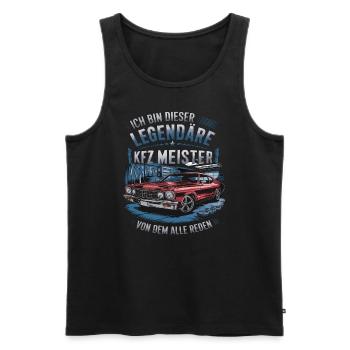 Ich Bin Dieser Legendäre KFZ-Meister - Männer Premium Bio Tank Top - Schwarz - Vorne - Michal (187cm)