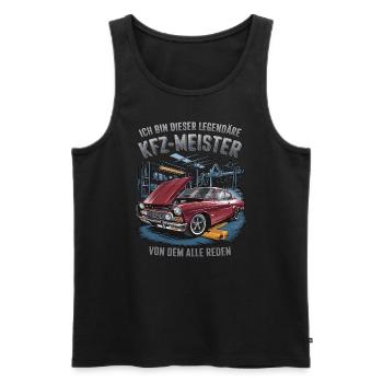 Ich Bin Dieser Legendäre KFZ-Meister - Männer Premium Bio Tank Top - Schwarz - Vorne - Michal (187cm)