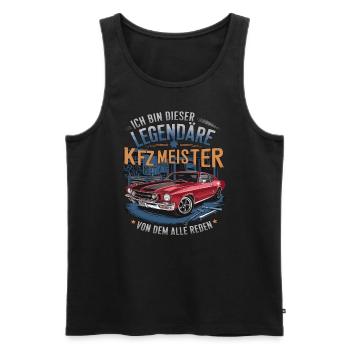Ich Bin Dieser Legendäre KFZ-Meister - Männer Premium Bio Tank Top - Schwarz - Vorne - Michal (187cm)