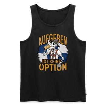 Giving up is not an option Beer October - Men's Premium Organic Tank Top - black - Front - Michal (187cm)