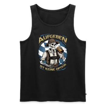 Giving up is not an option Beer October - Men's Premium Organic Tank Top - black - Front - Michal (187cm)