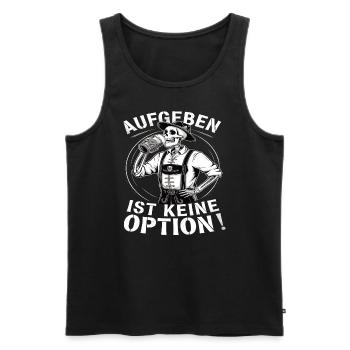 Giving up is not an option Beer October - Men's Premium Organic Tank Top - black - Front - Michal (187cm)