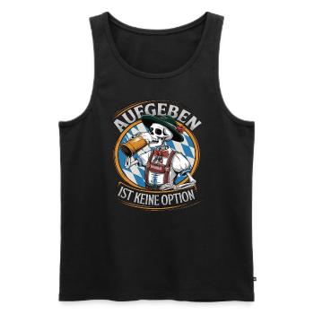 Giving up is not an option Beer October - Men's Premium Organic Tank Top - black - Front - Michal (187cm)