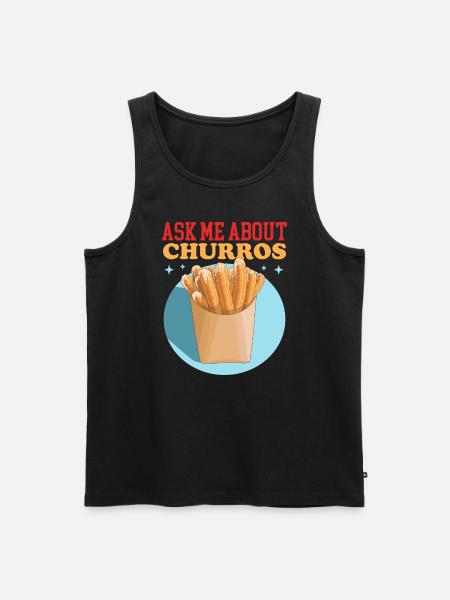 Churro Churros Gift - Men's Premium Organic Tank Top - black