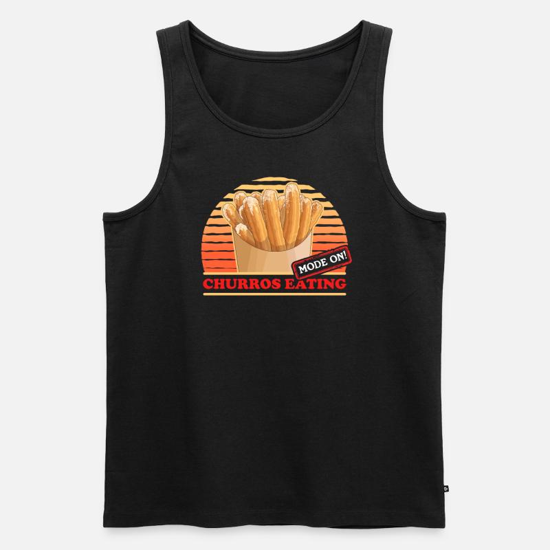 Churros Churro Geschenk - Männer Premium Bio Tank Top - Schwarz