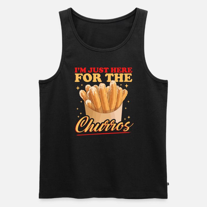 Churros Bäcker Churro Geschenk - Männer Premium Bio Tank Top - Schwarz