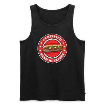 Banh Mi Experte Bánh Mì Geschenk - Männer Premium Bio Tank Top - Schwarz - Vorne - AI Model Male 178 light (178cm)